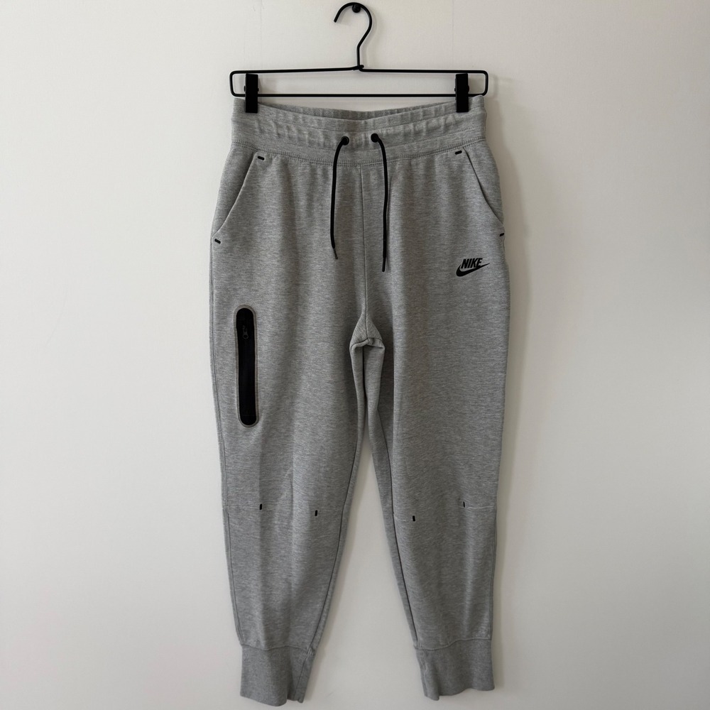 Nike Tech Fleece Girls Joggers Grey Carbon Heather CZ2595-091 Kids XL